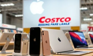 Costco Apple deals showcasing discounted iPhone and MacBook displays for members