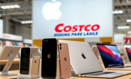 Costco Apple deals showcasing discounted iPhone and MacBook displays for members