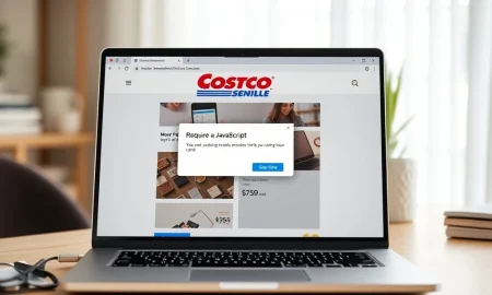 Costco policy change requiring JavaScript for website access with membership card