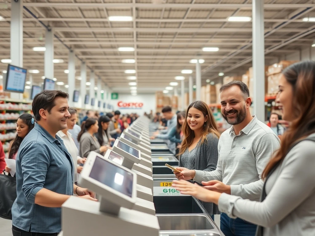 Costco technology upgrade improving checkout efficiency and customer satisfaction