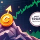 Cronos CRO token surging upward with financial growth indicators