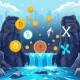 Crypto ETPs flooding through open financial gates with major cryptocurrency symbols