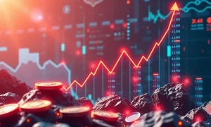 A visual representation of the booming crypto market, highlighting successful Crypto IPOs and strong investor demand.