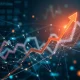 A visual representation of a complex crypto market-making strategy, illustrating the rapid growth from a small investment to a significant profit.