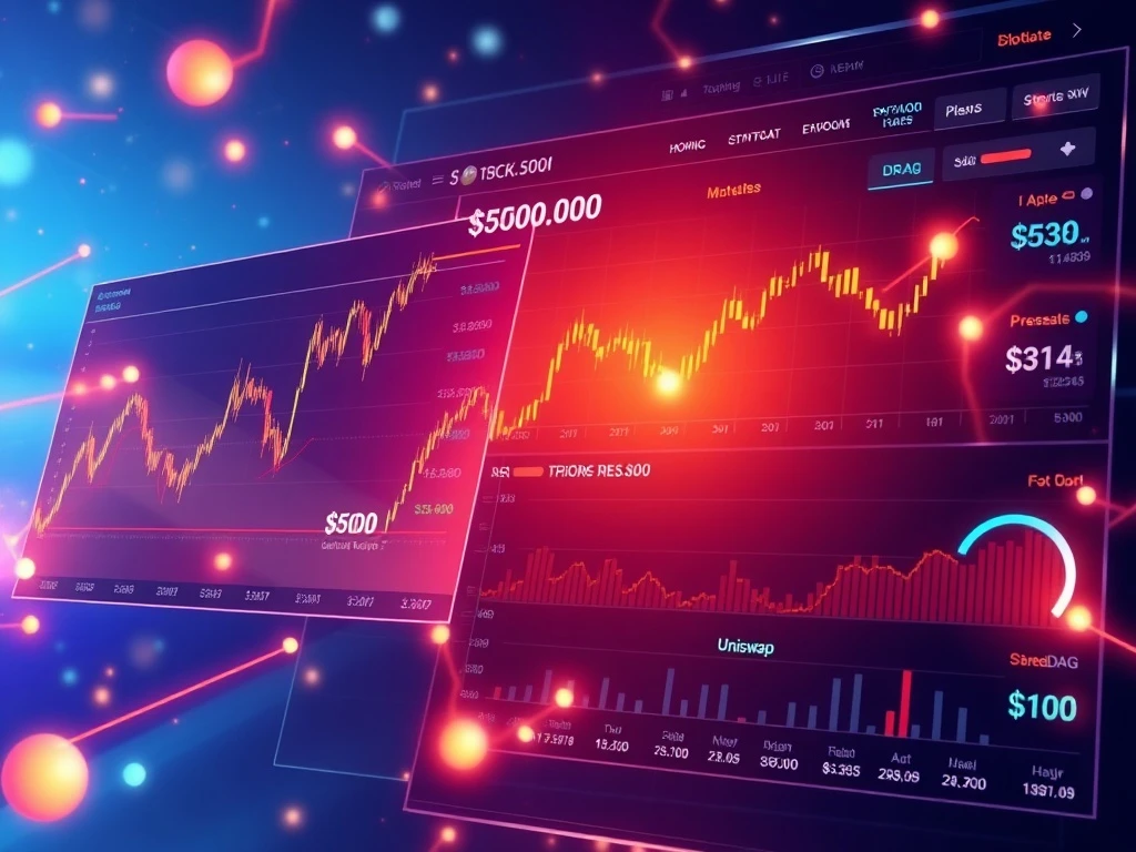 Crypto momentum analysis showing Ethereum price surge, Uniswap trading levels, and BlockDAG presale performance