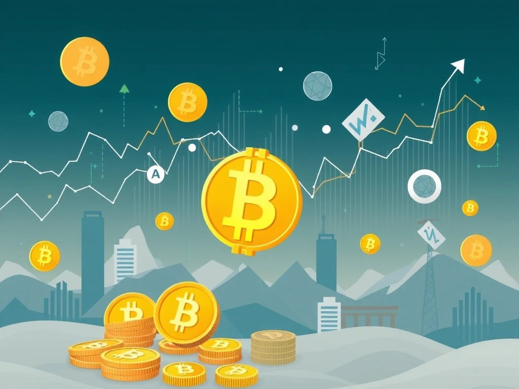 A visual representation of dynamic market shifts and regulatory changes, highlighting the impact of recent crypto news on digital assets.
