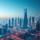 Dubai's financial district skyline representing the new regulated OTC desk for Crypto Options Dubai by Laser Digital.