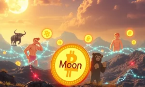 A visual representation of the potential for the crypto presale 2025 market, highlighting MoonBull as a leading opportunity.