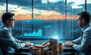 Executives strategizing over corporate crypto reserves, weighing financial growth against potential PR benefits and market volatility.
