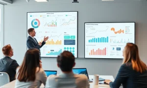 Executive leading customer experience transformation through data-driven workshop session