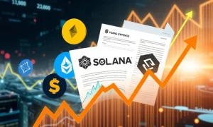 Daily cryptocurrency news update featuring major exchange movements and regulatory developments