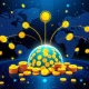 DALFi system automatically distributing cryptocurrency rewards to global investors through smart transactions