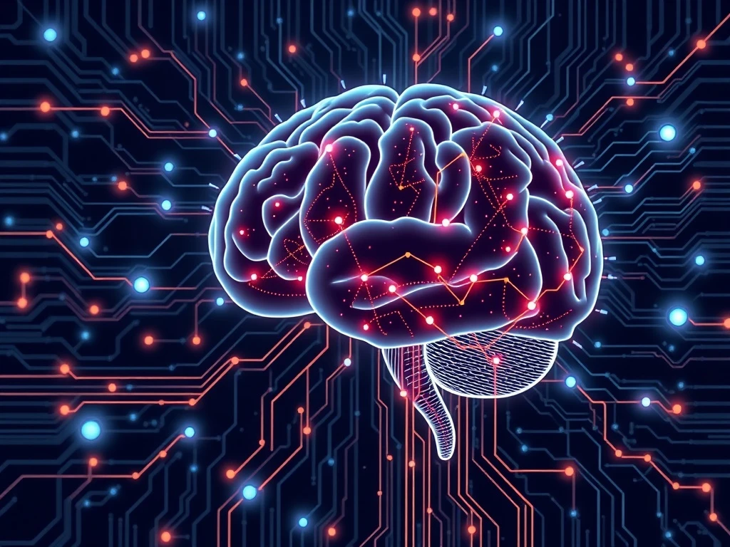 Data capture services feeding into large language model development with neural network visualization