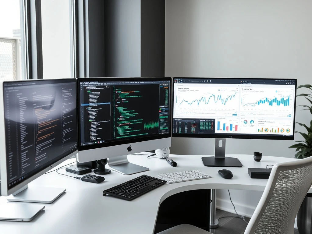 Data science course with placement guarantee showing professional analyzing data visualizations and Python code