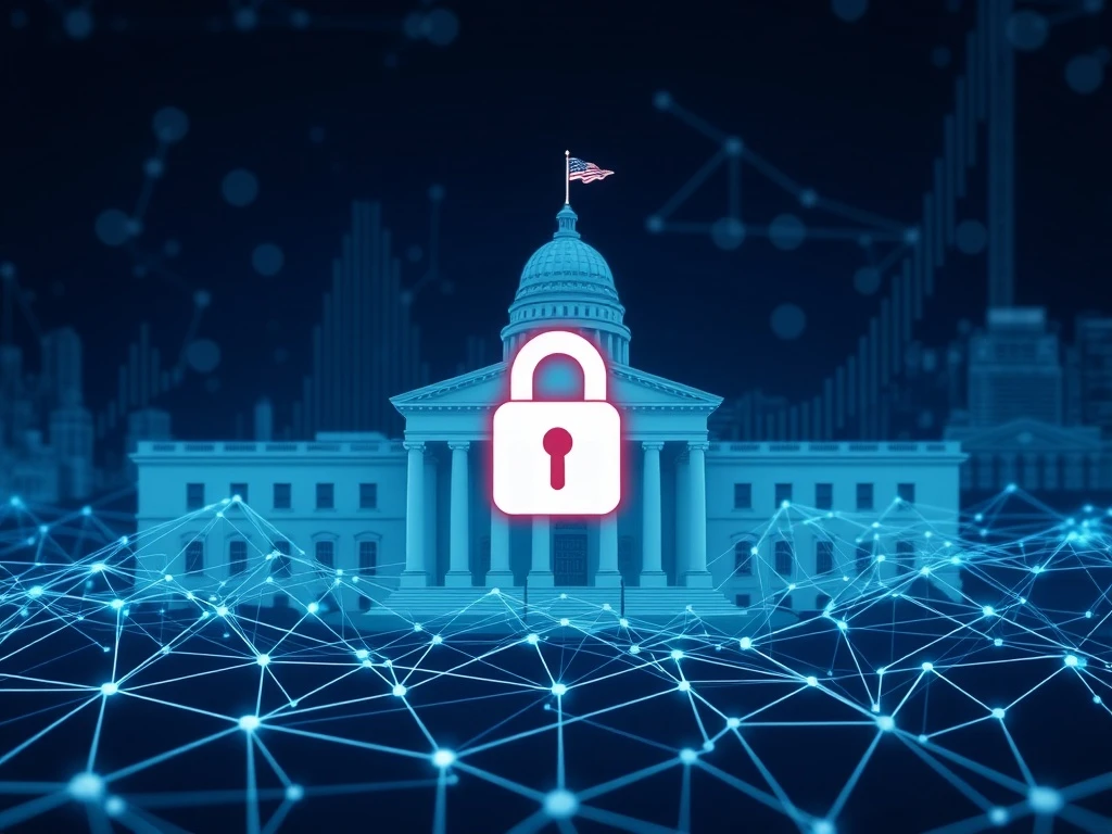An illustration showing a secure **Digital ID verification** process integrating with decentralized finance (DeFi) smart contracts to enhance security and compliance.