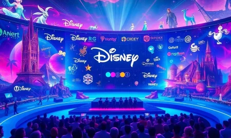 A digital interface showcasing Disney streaming content, representing the company's strategic shift towards its streaming future.