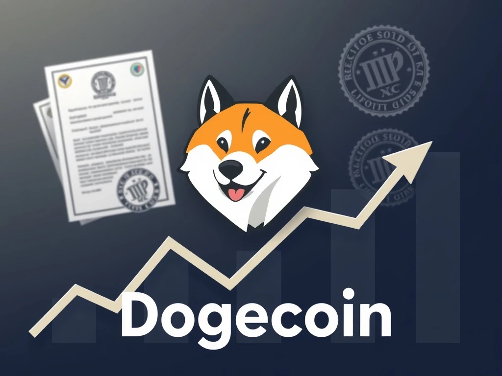 Dogecoin price analysis showing potential 30% surge with regulatory approval impact