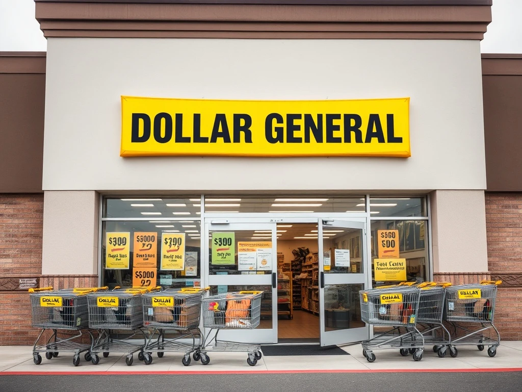 Dollar General store demonstrating value retail during economic challenges for budget shoppers