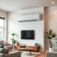 An efficient air conditioning system seamlessly integrated into a home, providing comfort and clean air for occupants.