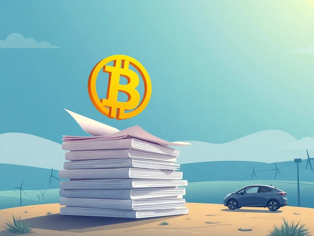 A visual representation of Empery Digital Bitcoin strategy, showcasing the accumulation of digital assets within a corporate financial framework.