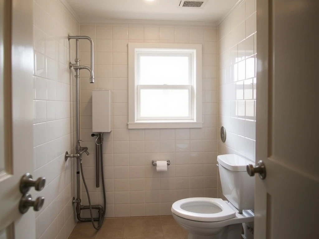 A modern San Diego home benefiting from new energy-efficient plumbing installations, showing water and energy savings.