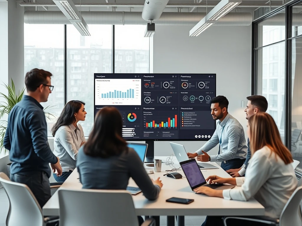 ERP best practices dashboard showing real-time business optimization and cost reduction metrics