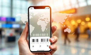 An iPhone screen showing activated network bars, representing successful eSIM on iPhone installation for global travel and connectivity.