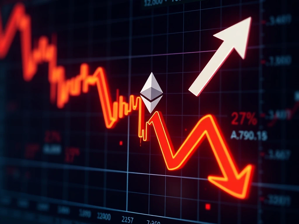 Ether ETFs experiencing significant financial outflows with declining chart trends