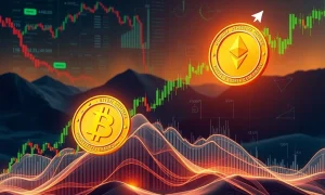Ether ETFs driving a massive surge in cryptocurrency trading volumes, highlighting a robust market trend.
