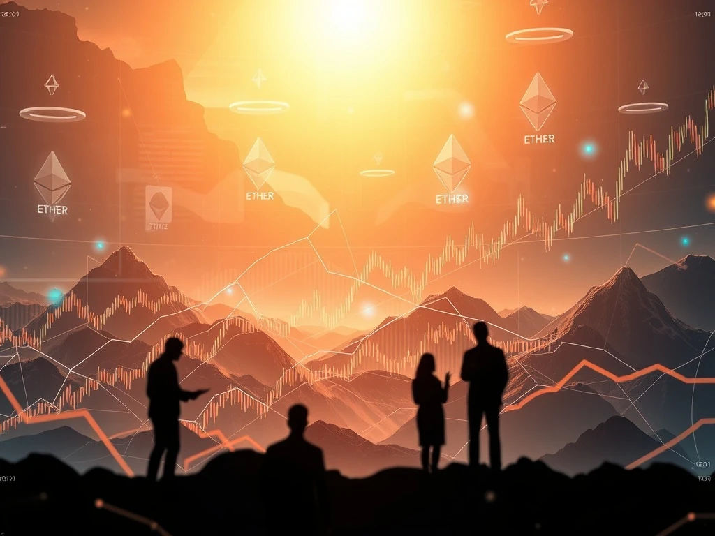 A visual representation of soaring Ether futures open interest amidst a cryptocurrency market rally, questioning the sustainability of Ethereum's price.