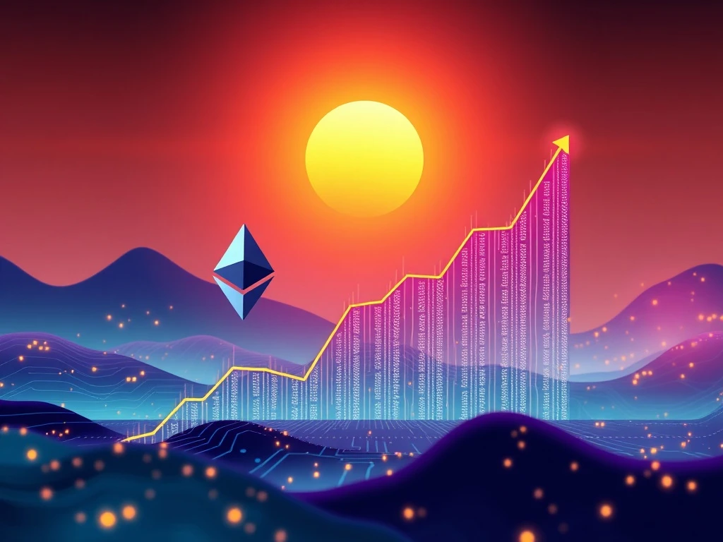 A chart showing the significant upward trend of Ether price reaching the $4,000 mark.