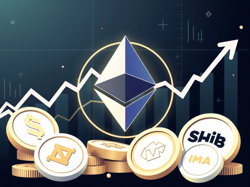 Ethereum news analysis showing top cryptocurrency investment opportunities for market upswing