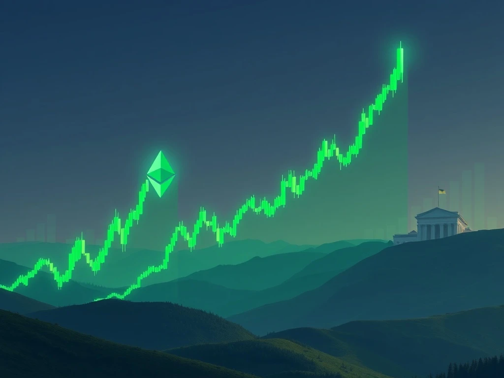 A 'god candle' on a crypto chart signifies a strong upward movement in Ethereum Price, targeting $6,000.