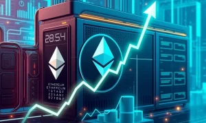 Ethereum price surge alongside AI mining technology representing crypto investment opportunities