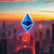 A visual representation of the surging Ethereum price, showing an upward trend and the impact of large corporate investments like BitMine's ETH accumulation plan.