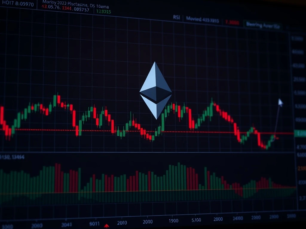 Ethereum technical analysis showing bearish indicators and price charts
