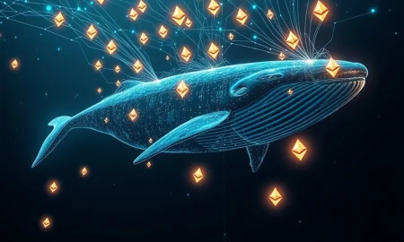 An Ethereum whale impacting the market with a large sale of ETH, causing ripples in the cryptocurrency space.