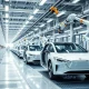 Modern EV assembly line innovation transforming automotive manufacturing with automated robotics and electric vehicle production