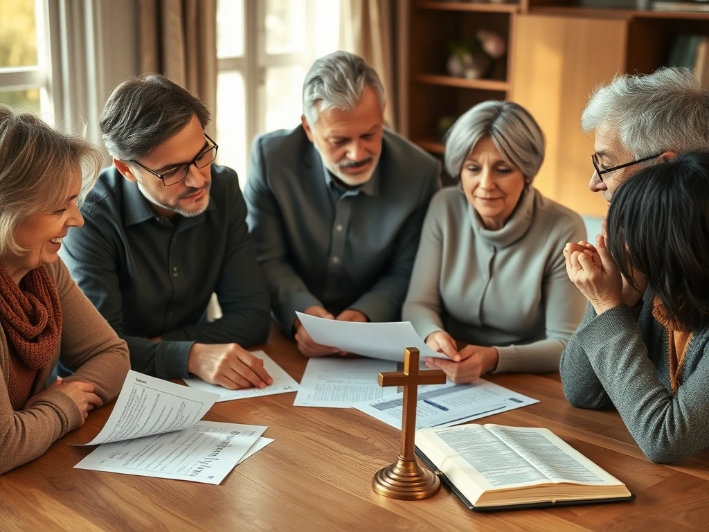 Faith-based retirement planning discussion combining spiritual values with financial preparation