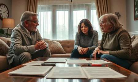 Family inheritance dispute over property ownership and financial rights