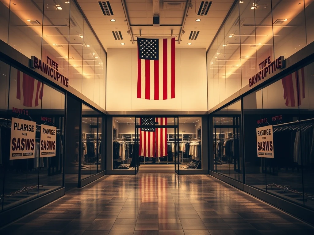 Fashion retailer bankruptcy caused by White House tariff policies affecting retail industry