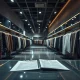 Fashion retailer bankruptcy filing documents in empty store showing financial collapse