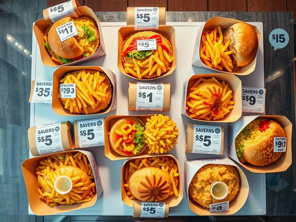Competitive fast-food value meals under $5 driving restaurant industry pricing strategies