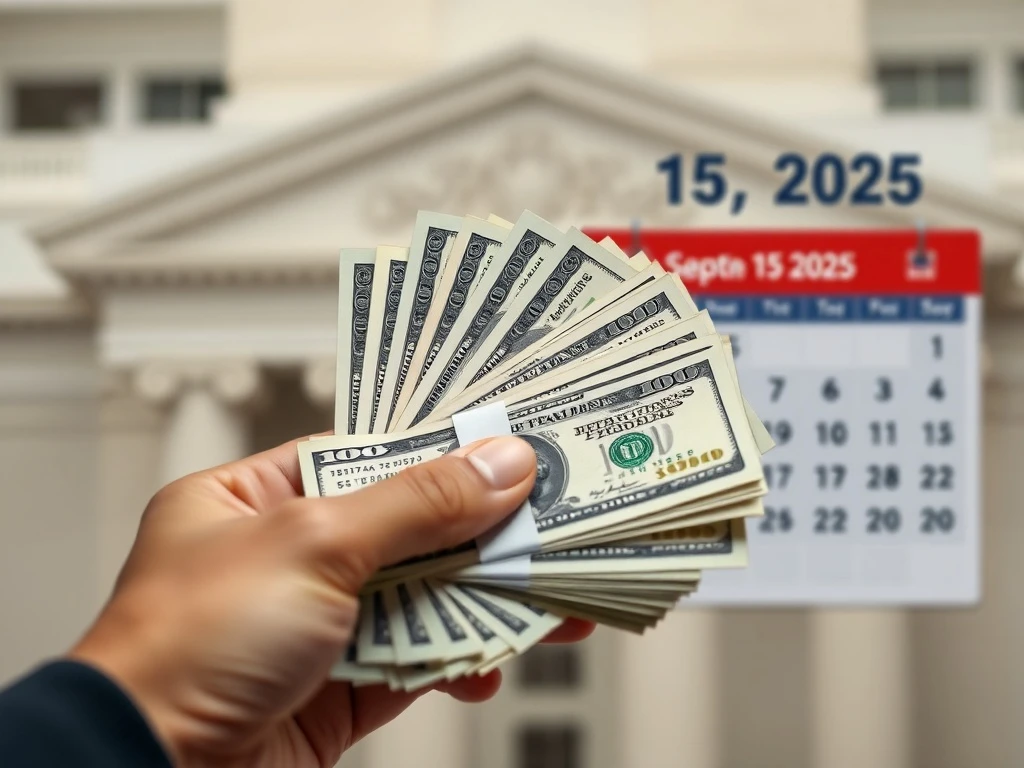 A hand holds cash, symbolizing the substantial FBAK dividend payout from First National Bank Alaska for Q3 2025.