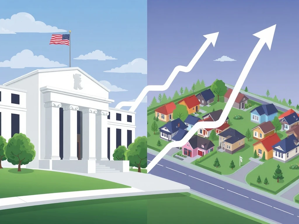 Federal Reserve policy changes directly affecting mortgage rates and housing market stability