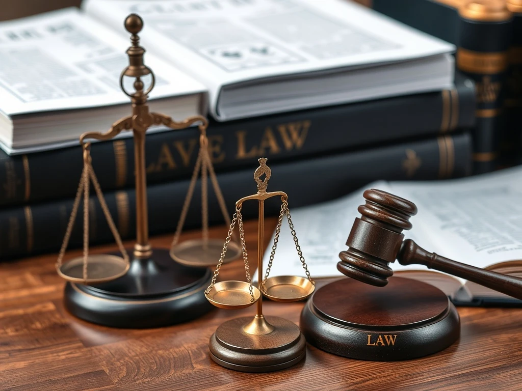 Legal defense against FTX fraud allegations with courtroom documents and justice scales