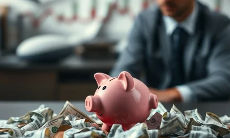A broken piggy bank symbolizing common financial mistakes and the importance of learning from past errors to secure a better financial future.