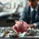 A broken piggy bank symbolizing common financial mistakes and the importance of learning from past errors to secure a better financial future.