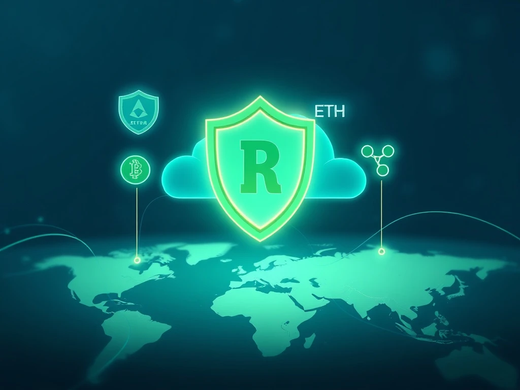 Illustrates secure cloud mining operations generating crypto earnings for investors, highlighting the reliability of cloud mining.
