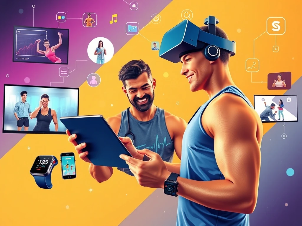 A fitness professional coaching clients virtually, showcasing the tech-driven future of a successful Fitness Training Career.
